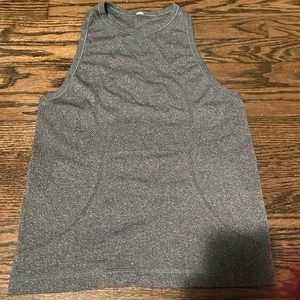 Grey lululemon high-neck tank